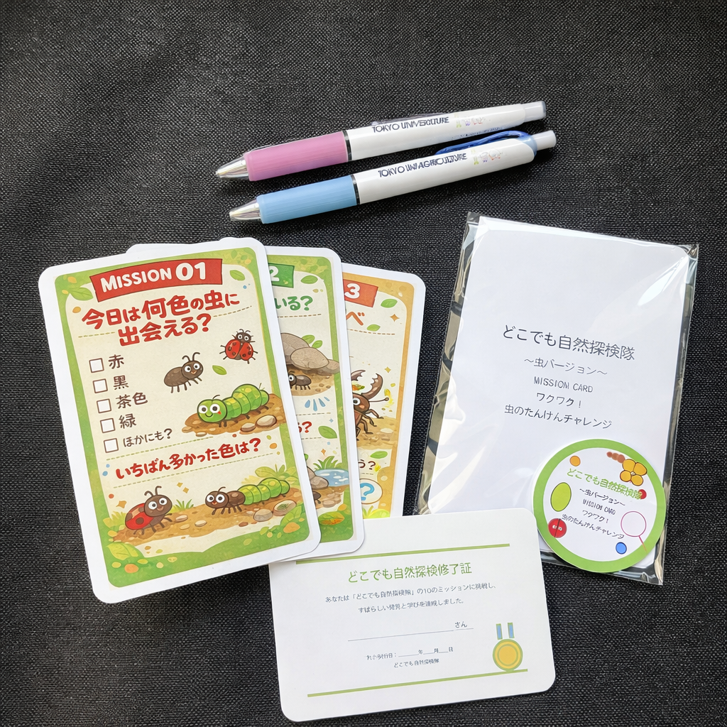 どこでも自然探検隊 〜虫バージョン〜ミッションセット