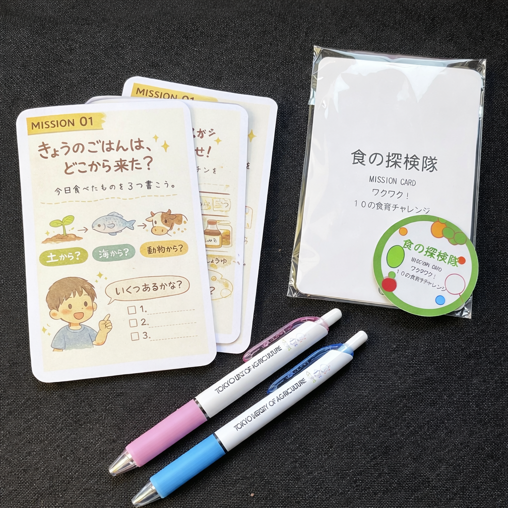 親子で楽しむ食のたんけん隊ミッションセット